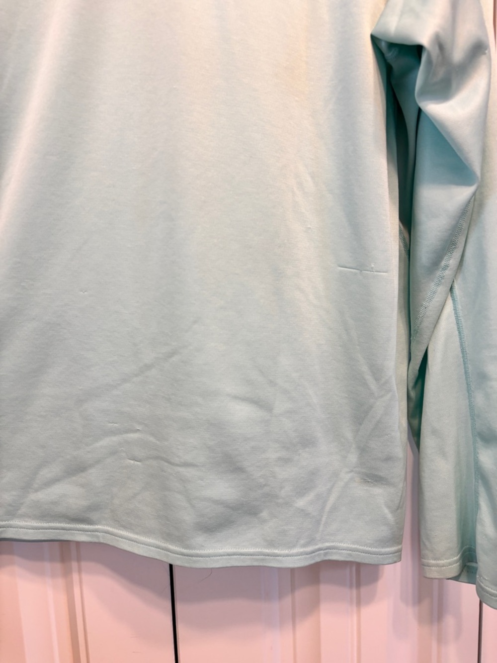 Patagonia Light Aqua Pullover Long-Sleeve Shirt with Zip Pocket - Picture 7 of 7